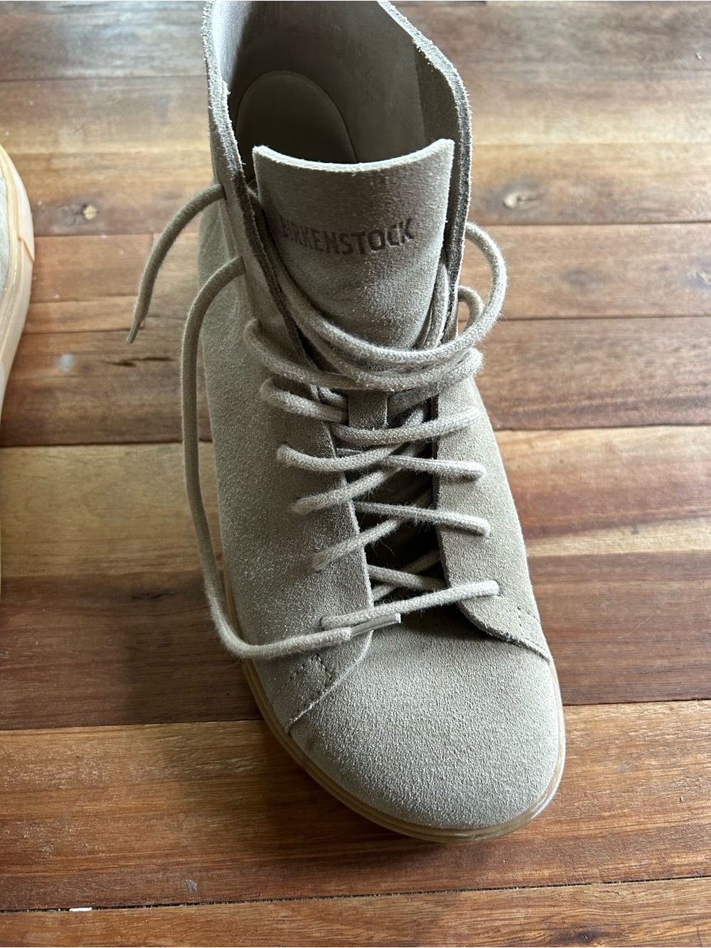 Birkenstock Nubuck Lesther Bend mid Decon Lace-Up Women's Boots taupe 41 - Picture 3 of 11